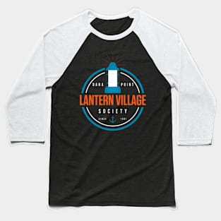 Dark Dana Point Lantern Village Society Baseball T-Shirt